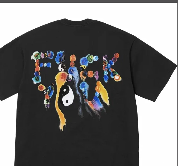 YIN TEE White L Yang XL M Printed YANG Tai Yin S Black and Chi 23FW 0727